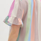 Entro - Pastel Stripe Blouse