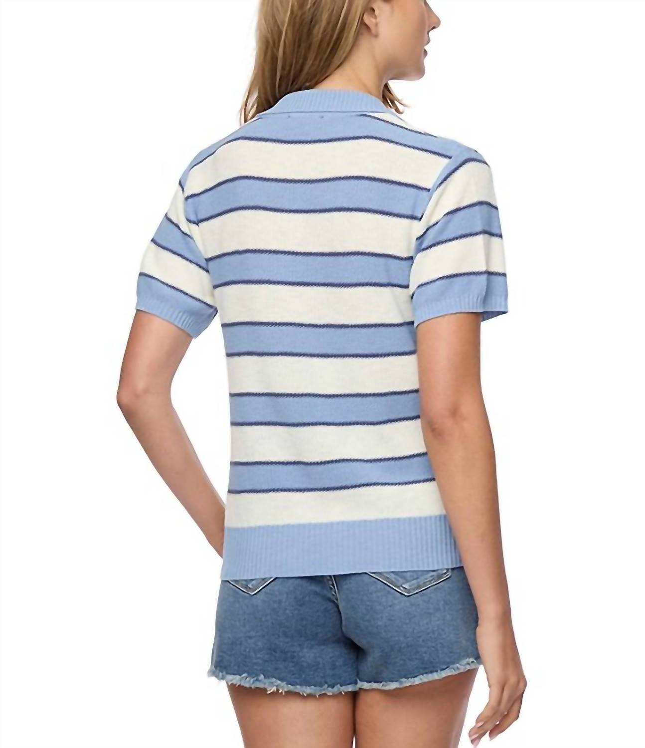Flags & Anthem - Maben Striped Polo Sweater
