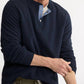 Jachs New York - Union Sherpa Lined Recycled Jacquard Henley Sweater