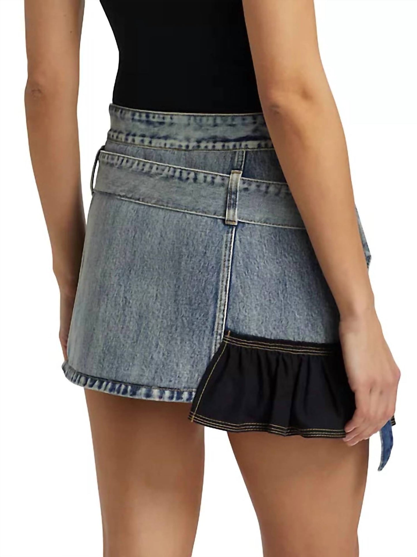 3.1 Phillip Lim - Denim Ruffle Mini Skirt