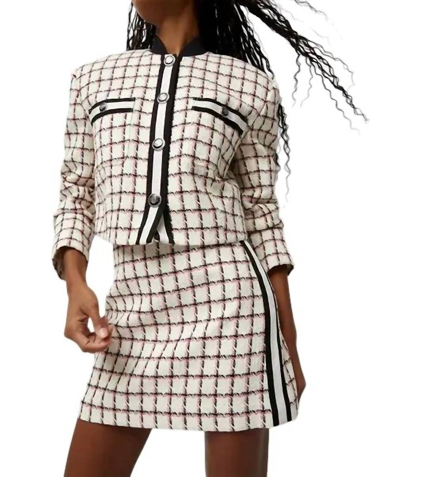 Veronica Beard - ELLICOT GRAPHIC TWEED JACKET