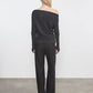 Enza Costa - CASHMERE CUFFED OFF SHOULDER L/S