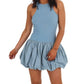 Illa Illa - Right on Time Bubble Hem Mini Dress