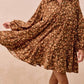 Bibi - Floral Print Corduroy Dress
