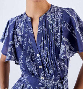 Beyond By Vera - Leni V Neck Midi Dress