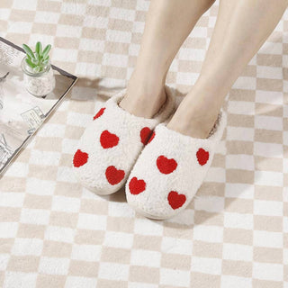 Comely Fashion - Heart Fleece Warm Soft Slipper