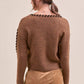 &Merci - Whip Stitch Two-tone Sweater