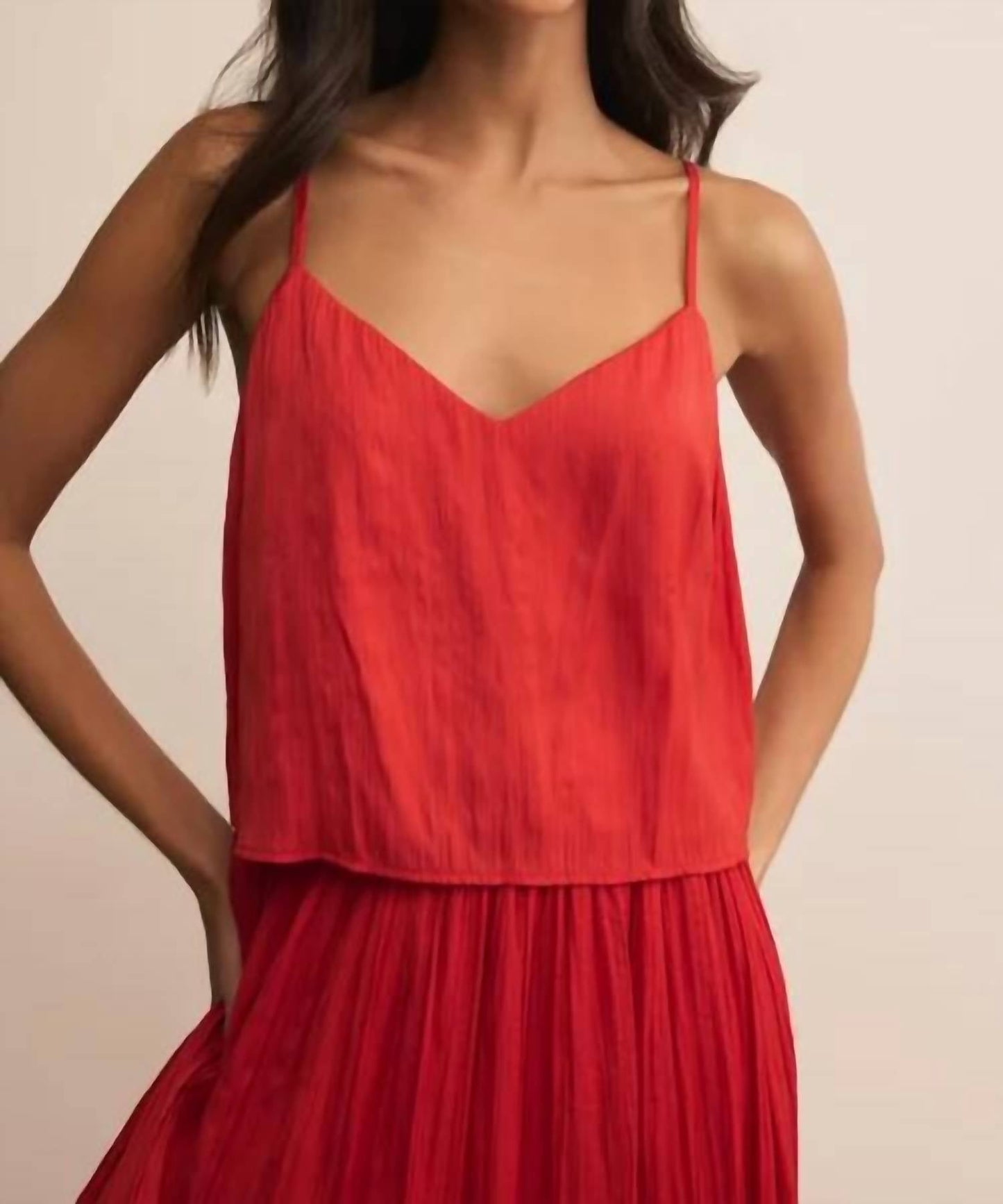 Z Supply - Fiore Crinkle Satin Tank Top