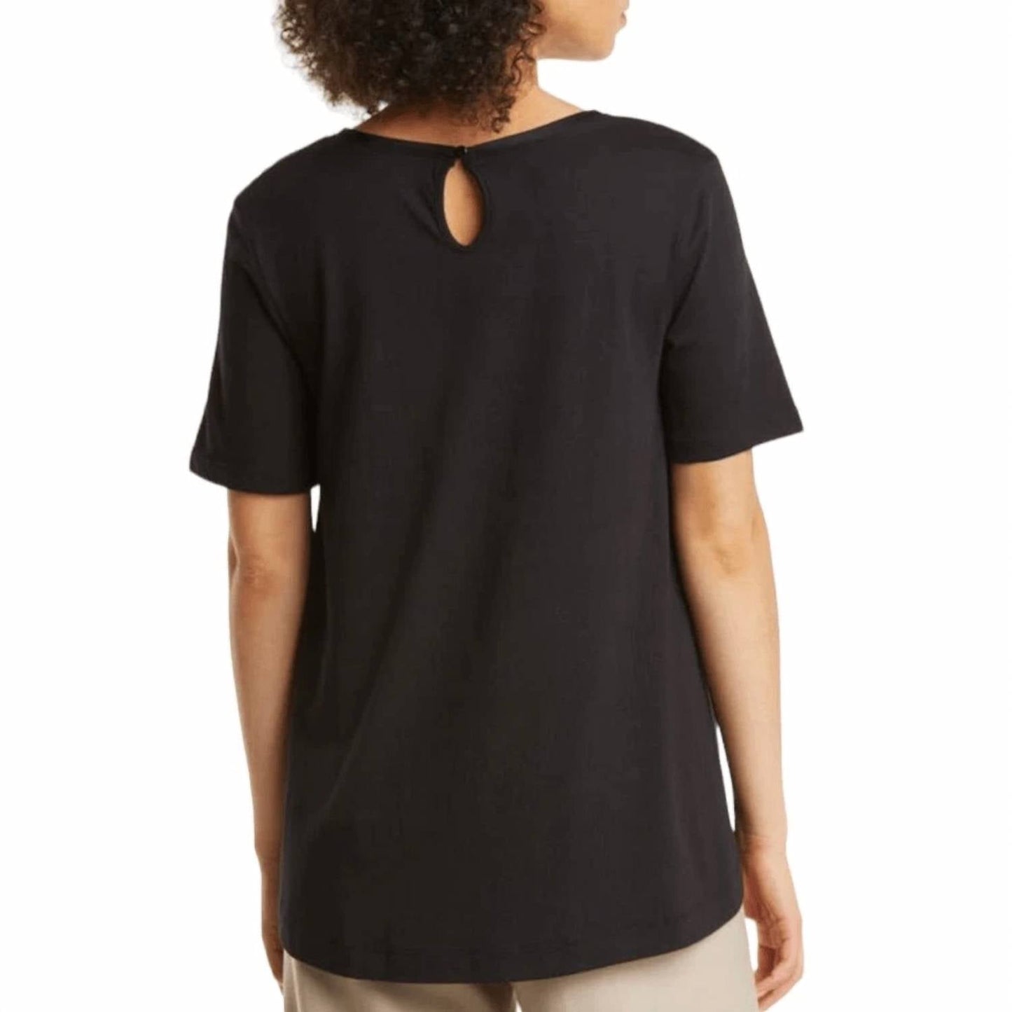 Nordstrom - Mixed Media Swing Short Sleeve Top