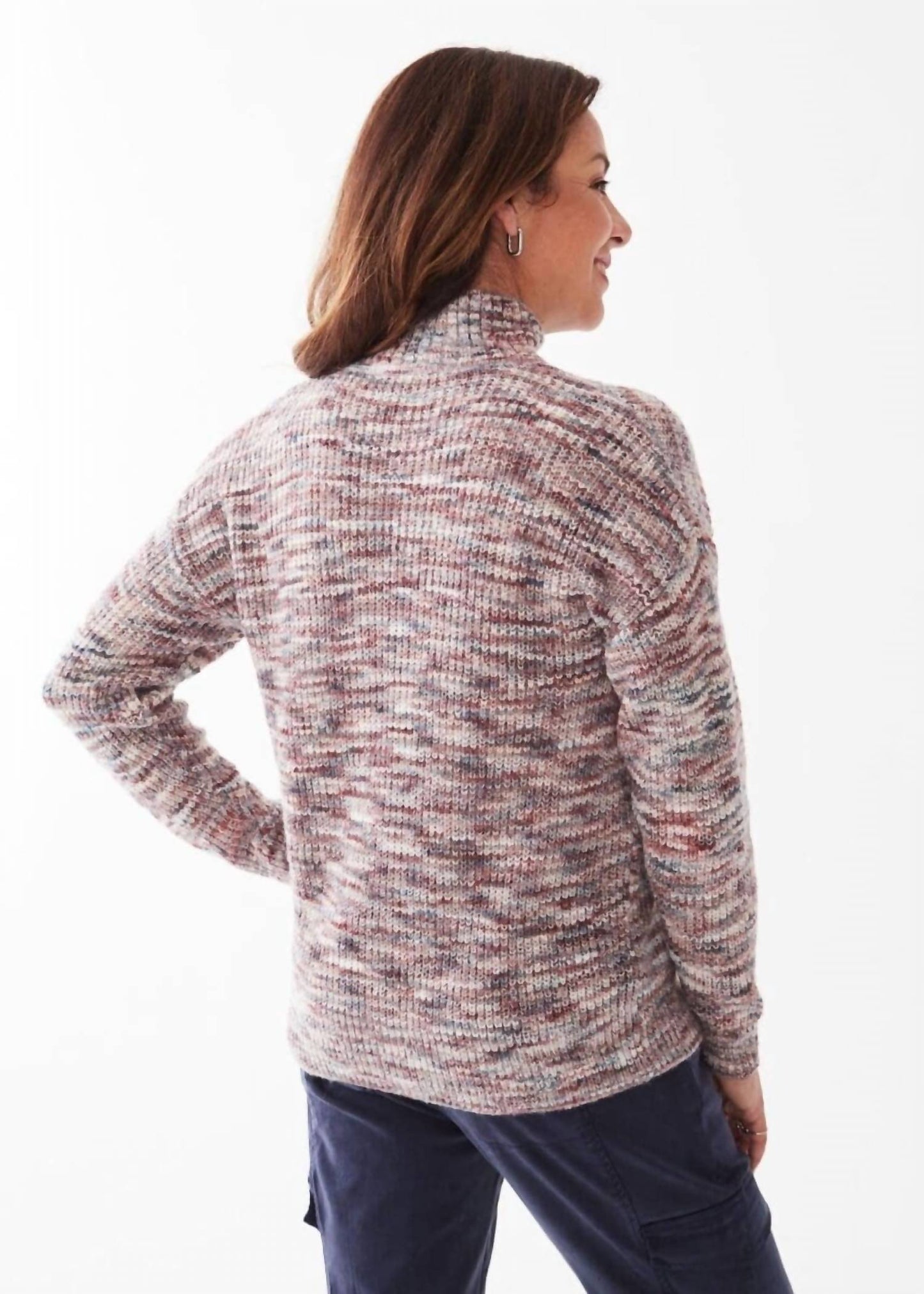 Fdj - MOCK NECK SPACE DYE SWEATER