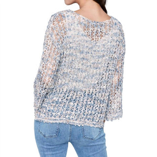 Charlie B - Ribbon Crochet Open Knit Top