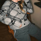 Aaron & Amber - Warm Plaid Pullover Cardigan