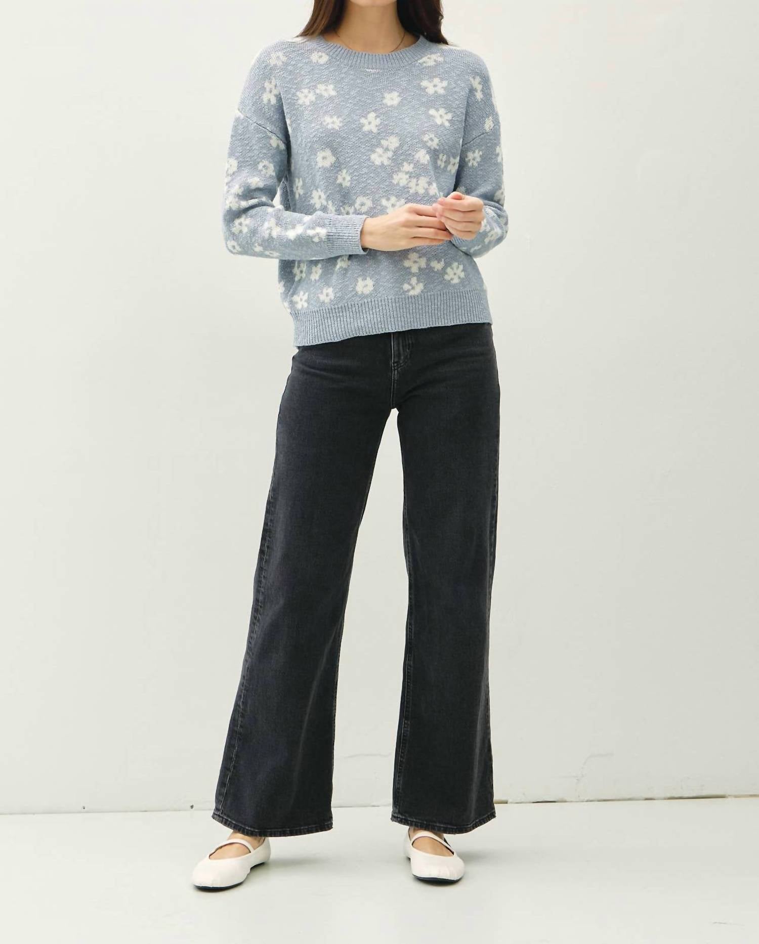 Be Cool - Floral Sweater Top