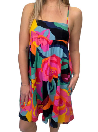 Olivaceous - Floral Mini Dress