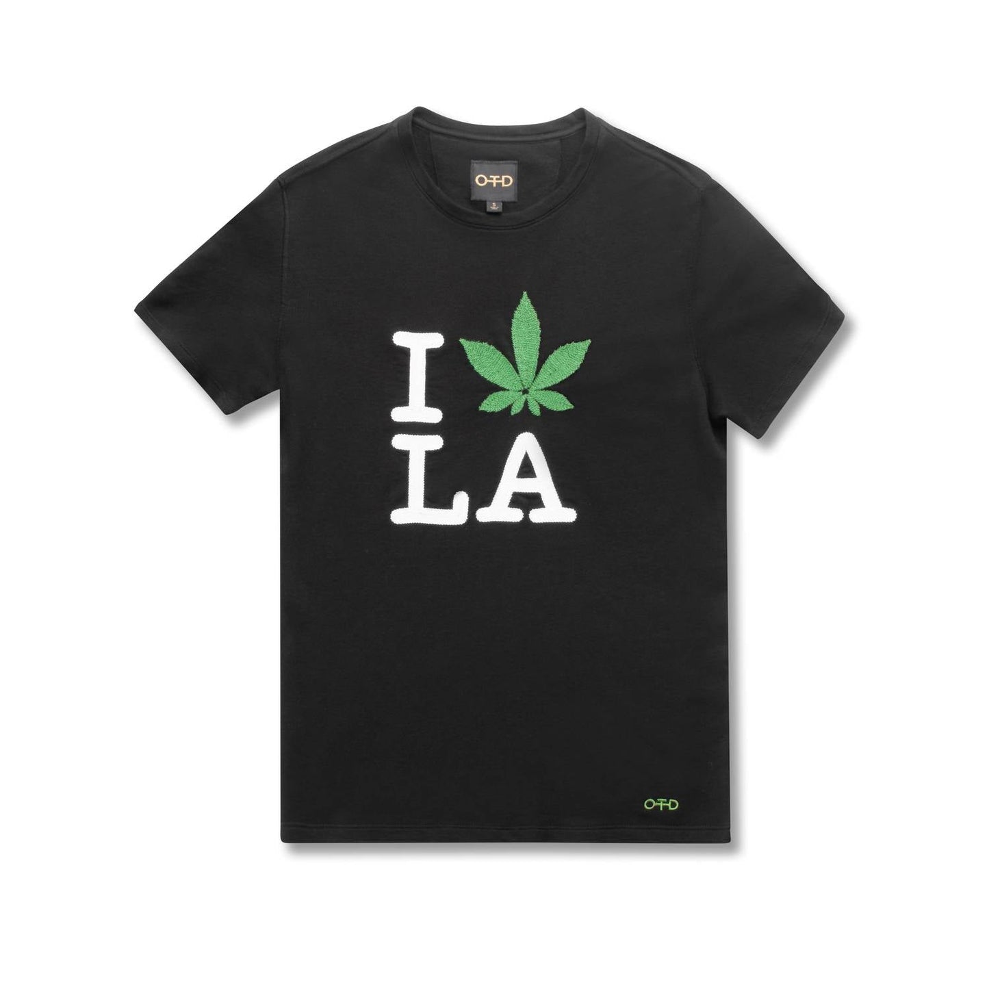 On This Day - Embroidered La Loves Weed Short Sleeve Sweatshirt