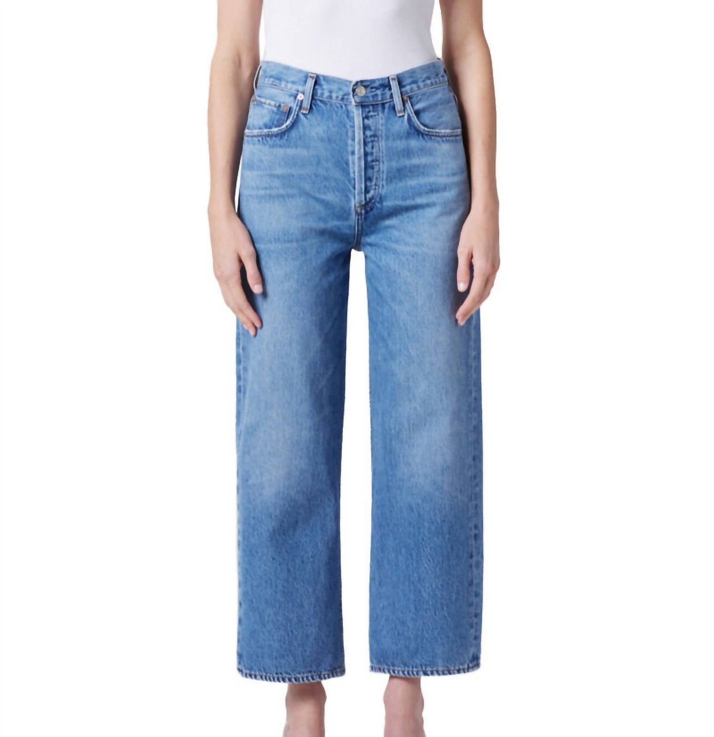 Agolde - Ren High Rise Wide Leg Jeans
