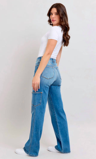 Judy Blue - Women's High Waist 90s Straight Denim