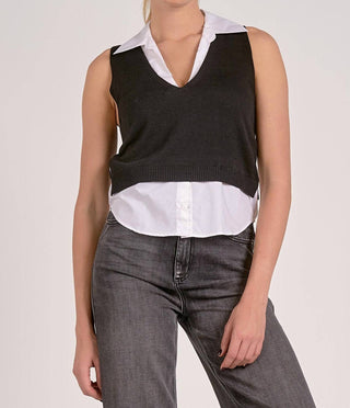 Elan - Orly Sweater Vest Top