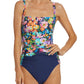 Johnny Was - Floral Ruched One Piece Swimsuit