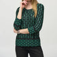 Joseph Ribkoff - Geometric Print 3/4 Sleeve Top