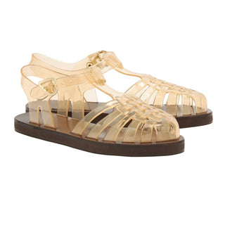 Ancient Greek Sandals - Women's Homeria Jelly Clear Caramel Sandals