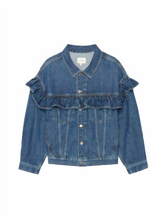Frame - Ruffle Denim Jacket