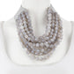 Anb Fashion - Women's Chunky Beaded Layered Necklace