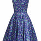 Dolly And Dotty - Grace Peacock Pleated Bust Dress