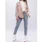 Apolline - Bonfire Heart Corduroy Shacket with Cozy Plaid Lining