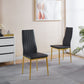 Dining Chair (Set of 4) - Golden Black