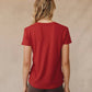 Bella Dahl - Side slit v neck tee