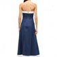 Staud - SIRANI STRAPLESS MIDI DRESS