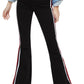 Topshop - Jamie Moto High Waisted Side Stripe Flare Jeans