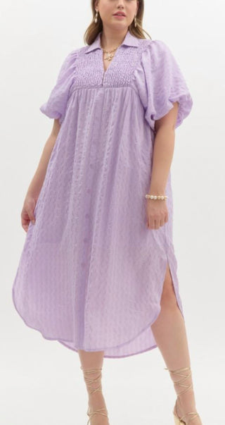 Entro - Puff Sleeve Dress