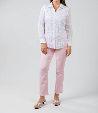 Cino - Daisy Embroidered Shirt