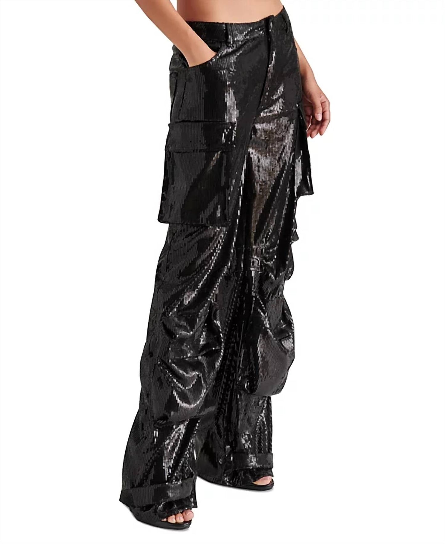 Steve Madden - Duo Sequin Cargo Pants