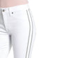 7 For All Mankind - High Rise Skinny Glitter Side Stripe Jean