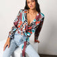 Hutch - Copper Butterfly Satin Top