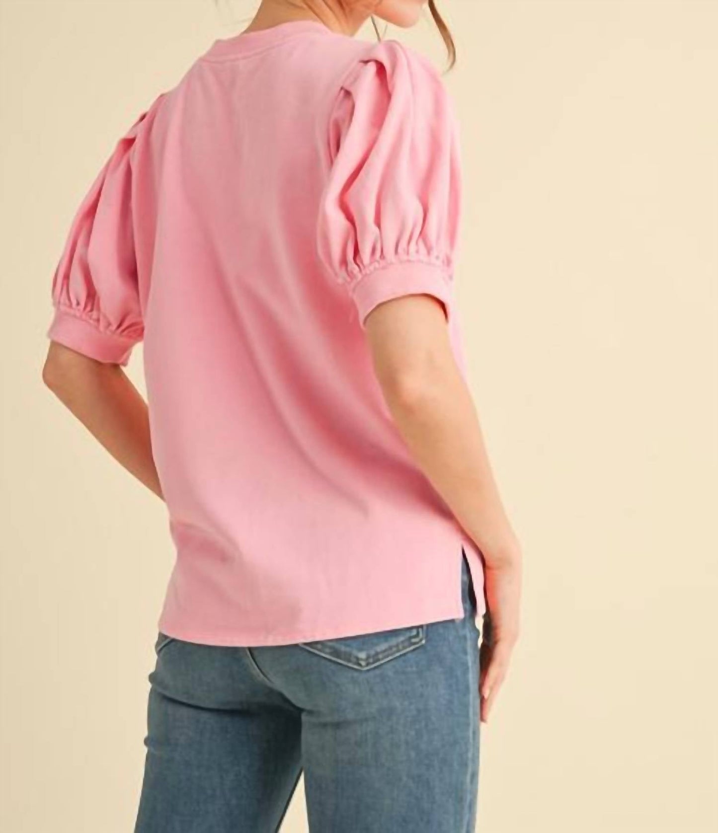 Jodifl - Macy Gray Puff Sleeve Sweater