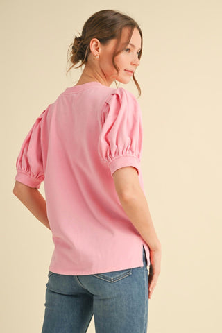 Jodifl - Macy Gray Puff Sleeve Sweater