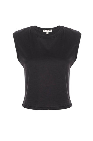 Amo - Denim Sleeveless Babe Tee