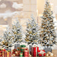2FT Flocked Christmas Tree with Pot Base