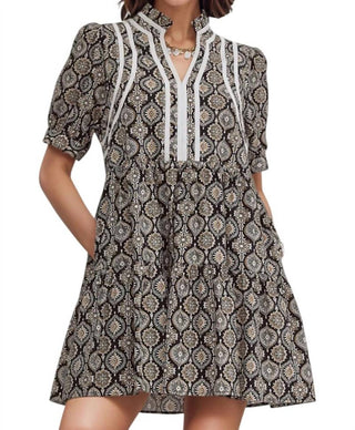 Entro - Katrina High Neck Babydoll Dress