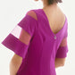 Joseph Ribkoff - Mesh Sleeve Insert A-line Dress
