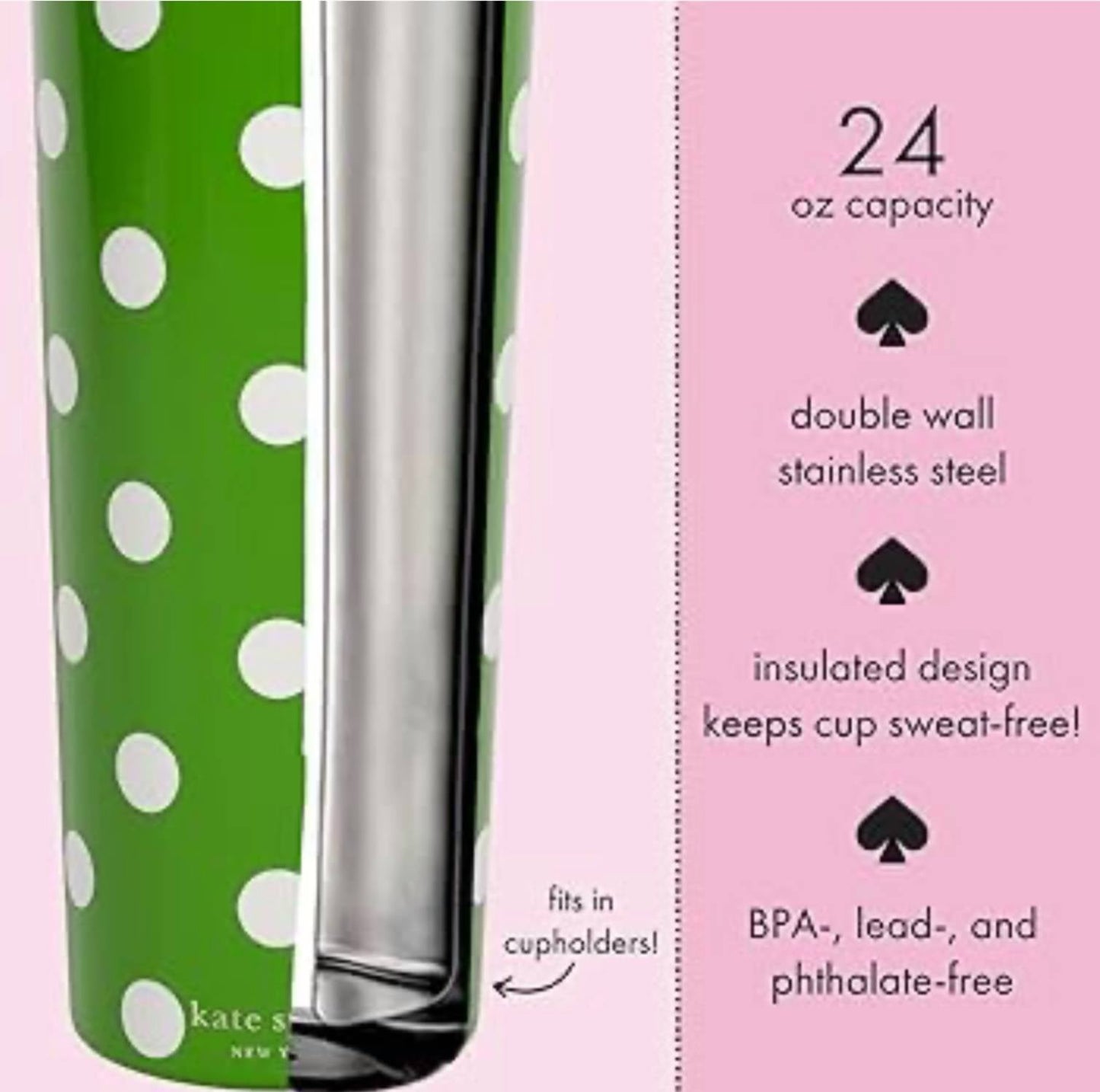 Kate Spade - Picture Dot Green Tumbler