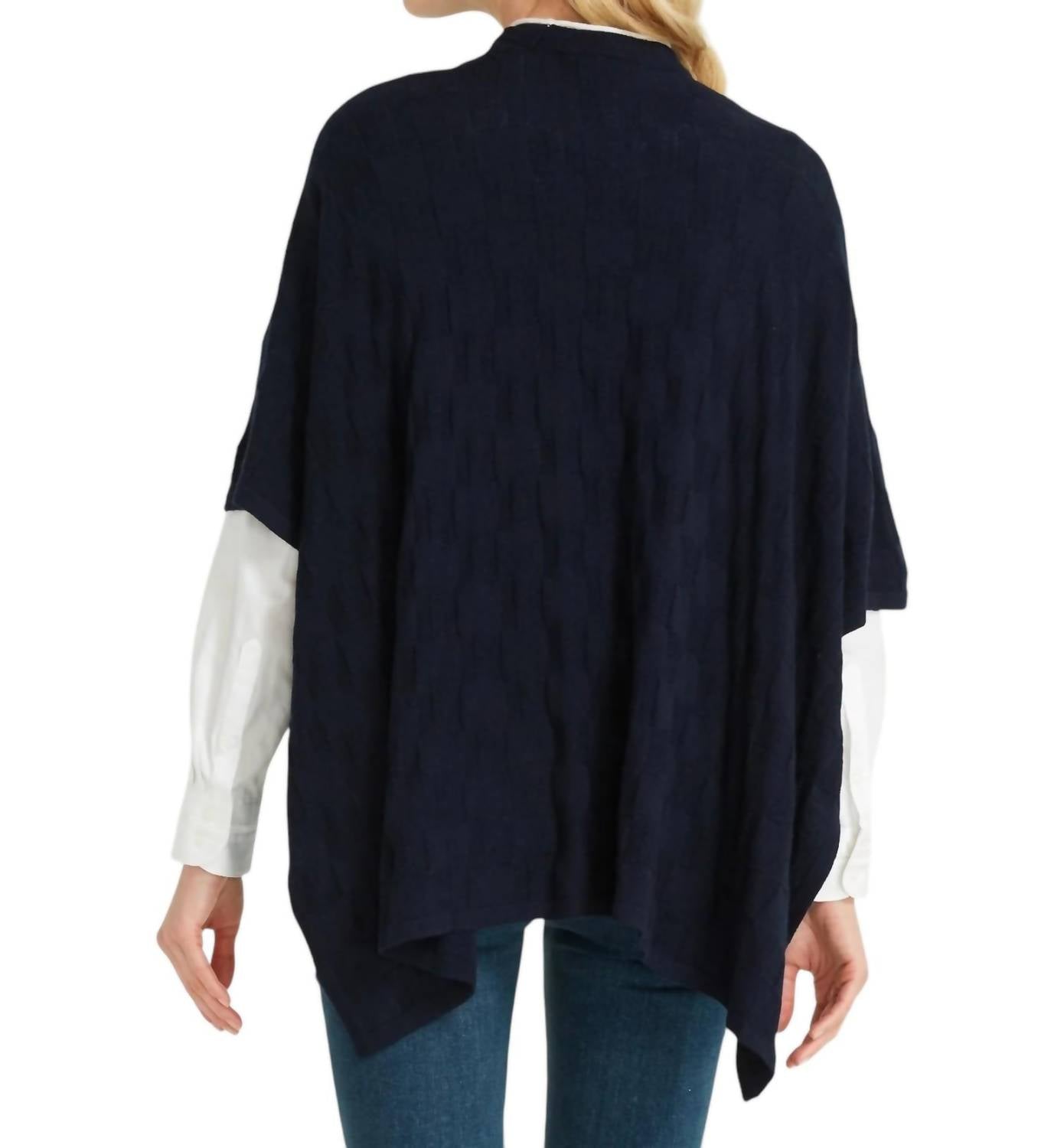 Draper James - Check Cape Sweater