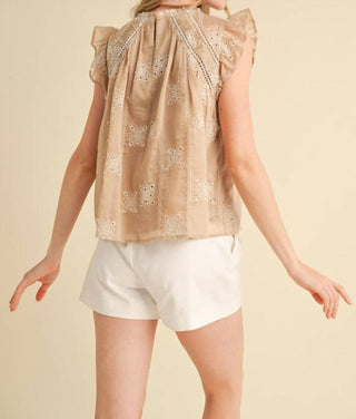 &Merci - Morning Sun Eyelet Top