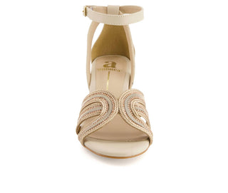 Andrea - Women's Medium Heel Ankle Strap Sandals