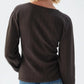 Amo - Beau Waffle Knit Long Sleeve Top