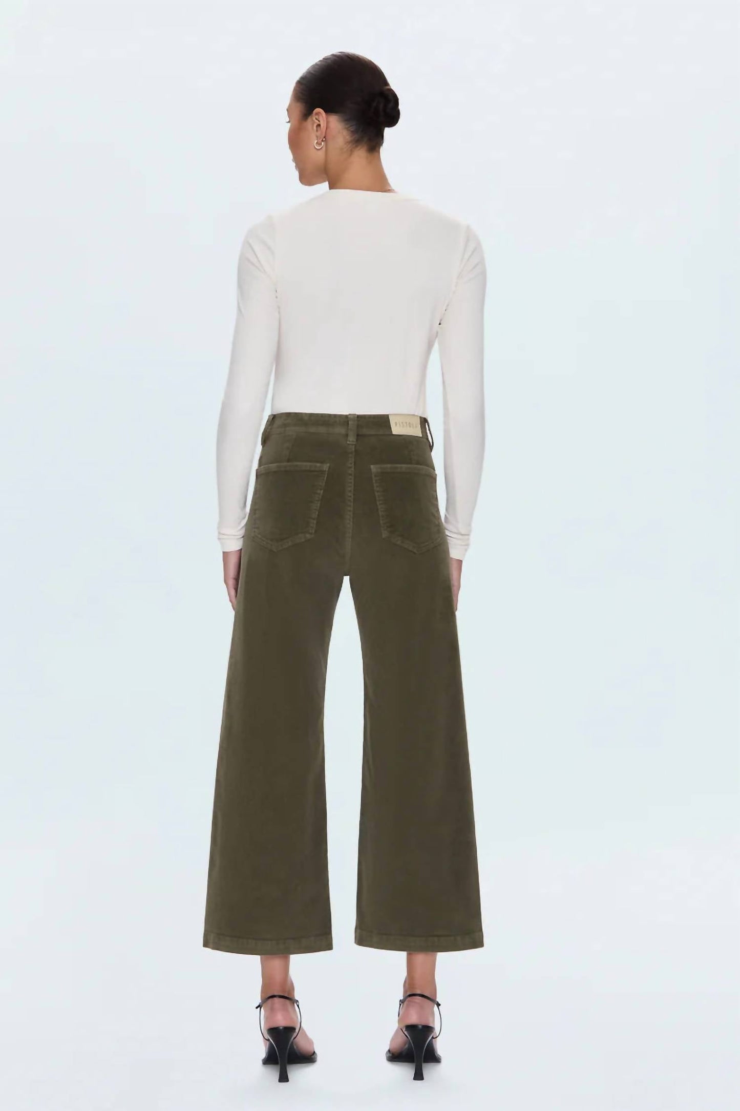 Pistola - Penny Crop High Rise Wide Leg Jeans